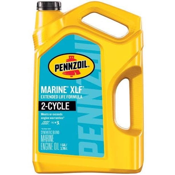 Pennzoil Marine XLF Engine Oil 1 Gallon Outboard 2 Cycle Oil Mixes Extended Life