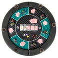 thumbnail image 1 of Costway 48" 6-Player Foldable Poker Table Top with Carrying Bag Cup Holders Padded Rails, 1 of 10