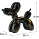 thumbnail image 3 of Adorno artístico XINYU perro con globos de colores vivos oro negro, 3 of 6