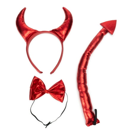 Halloween Red Devil Kit Costume Accessory for Adult, 9.5 in, by Way to Celebrate