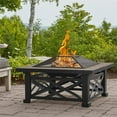 thumbnail image 2 of Real Flame Larkspur 34" Square Fire Pit in Black, 2 of 8