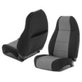 thumbnail image 2 of Smittybilt Black/Gray, Neoprene, Padded and Pleated, Front Rear Seat Covers, 4 Pieces, 2 of 4