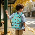 thumbnail image 6 of Airedale Terrier and Roses Blue Pattern 17" School Backpacks for Teens,Waterproof Oxford Fabric,S-Shape Padded Straps for School,Travel,Hiking,Camping, 6 of 6