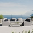 thumbnail image 3 of Modway Saybrook 6-Piece Fabric Outdoor Patio Sectional Sofa in Gray, 3 of 12