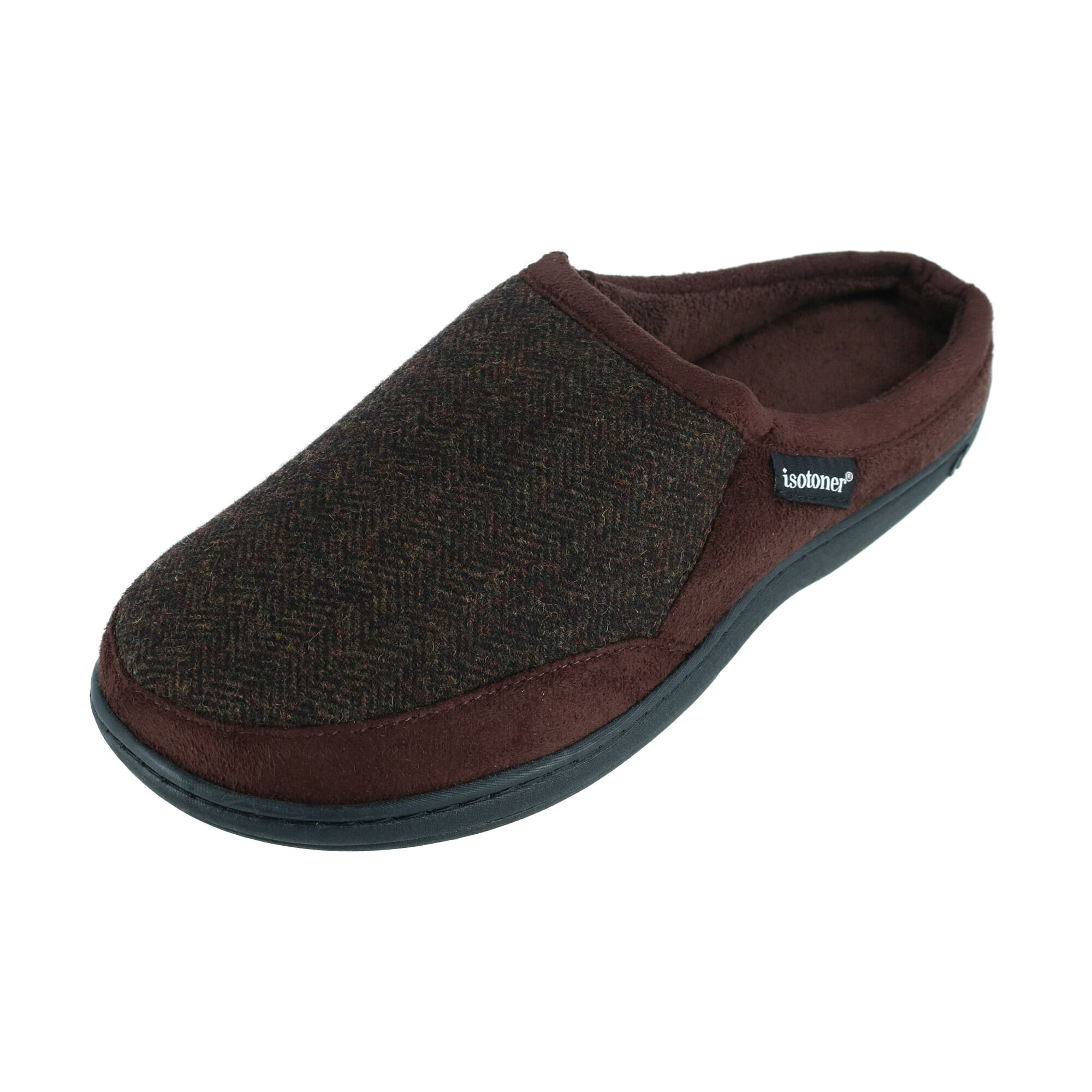 Isotoner Men's Herringbone Logan Hoodback Slippers Walmart Canada