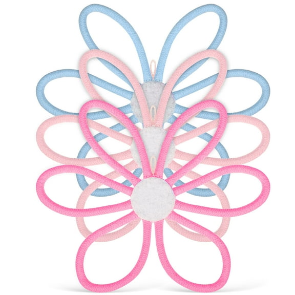 GOOHOCHY  3 Pcs Boho Nursery Wall Decor Flower Decorations Floral Baby Girl