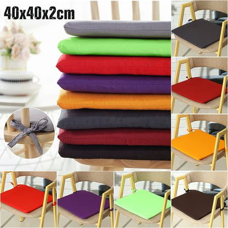 15x15x0.8inch Portable Garden Patio Outdoor Chair Seat Pad Cushion Indoor Home Kitchen Office Mat Cover Protector