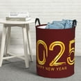 thumbnail image 6 of Fuzoiu 2025 New Year 4 Print Circular Hamper,Laundry Basket with Handle,Collapsible Laundry,Dirty Clothes Storage Basket,for Bedroom Bathroom Dorm Living Room-Small, 6 of 6