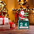 thumbnail image 2 of Wooden Christmas Calendar Christmas Decorations Desk Calendars Digital Calendar Desktop Calendar Decorations For Shelves Decor For Table Christmas Party Accessory Xmas Decor, 2 of 8