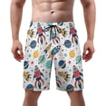 thumbnail image 1 of NICKSUN Men's Swim Trunks, Cute Print Quick Dry Summer Board Beach Shorts with Mesh Lining and Pockets, 1 of 6