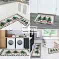 thumbnail image 6 of Christmas Kitchen Mat Set of 2 Non Skid Kitchen Mats for Floor,Merry Christmas Tree Gnomes Short Rugs for Kitchen Floor for Bathroom,Room Bath (47x17+30x17in), 6 of 7