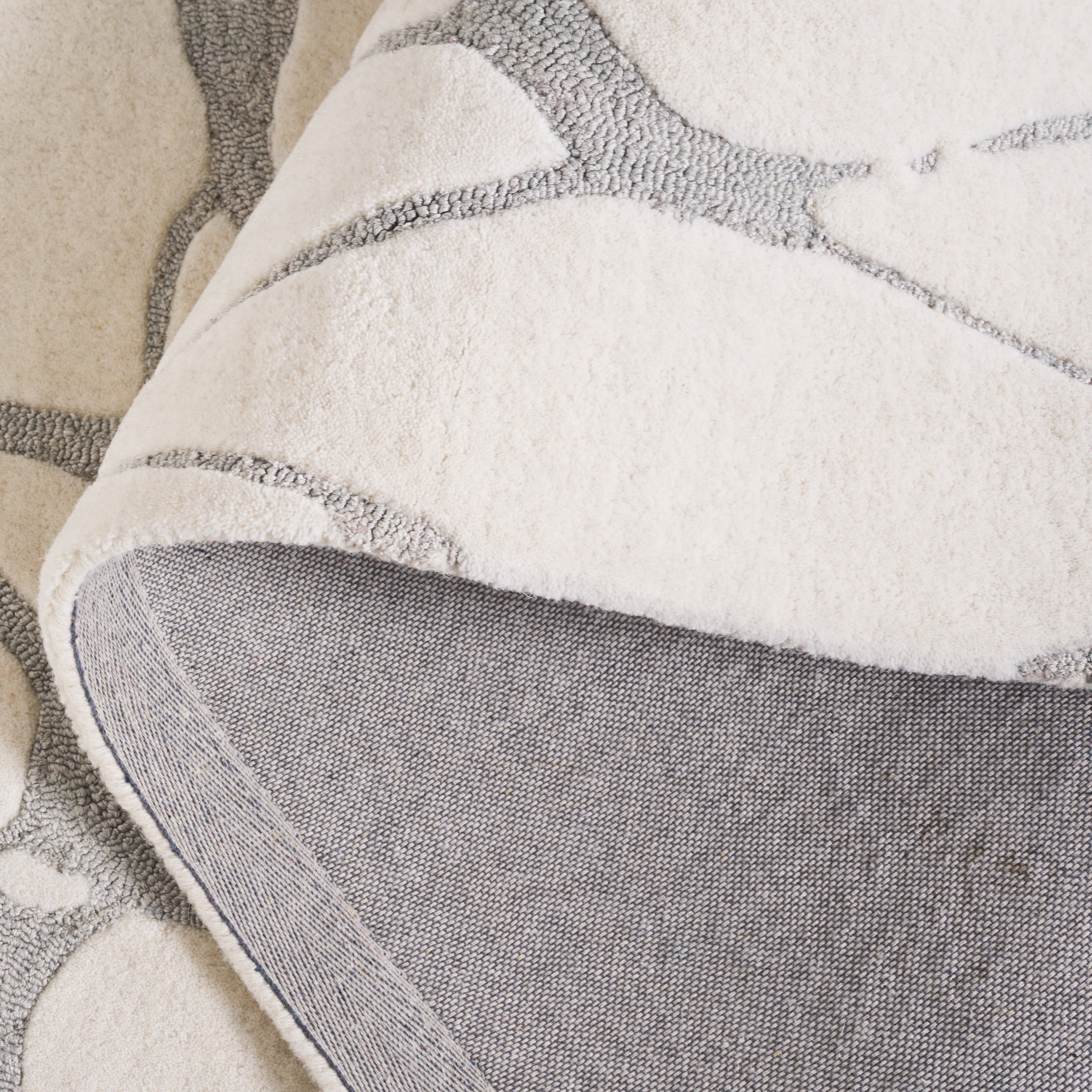 SAFAVIEH Rodeo Durga Abstract Area Rug, Ivory/Gray, 6' x 9'