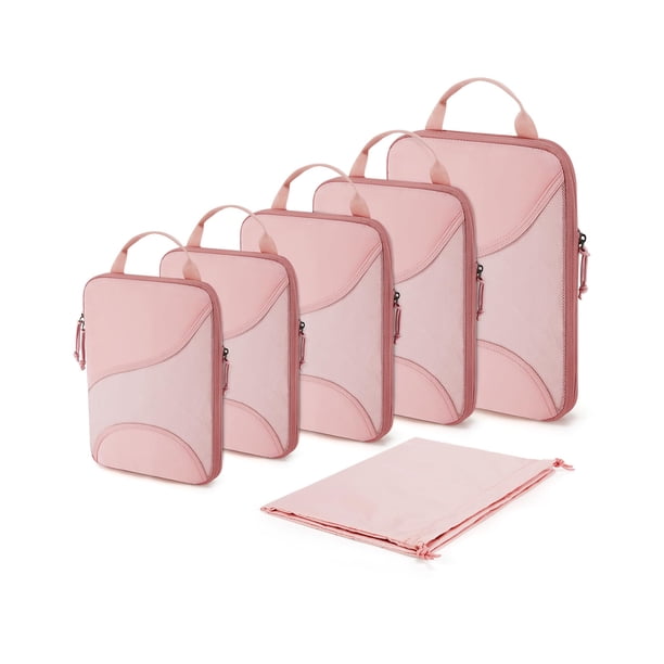 Juego de 6 cubos de embalaje de compresión BAGSMART Travel Essentials