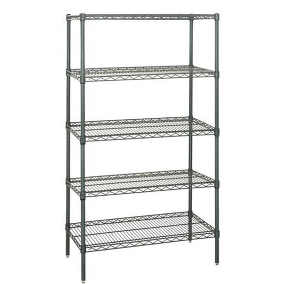 Quantum Storage WR74-2160P-5 Wire Shelving 5-Shelf Starter Units - Proform, 21 x 60 x 74 in.