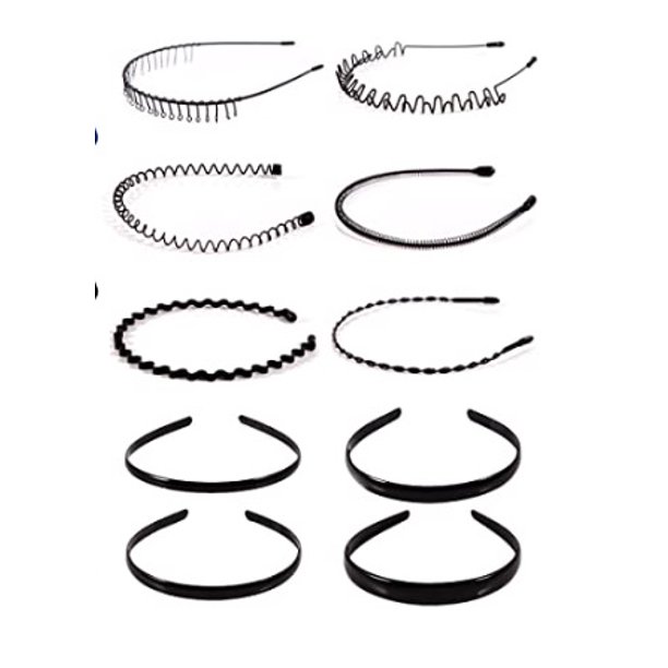 Diadema con ondas de hierro para hombres y mujeres, diadema deportiva invisible coreana, flequillo, horquilla rota, horquilla