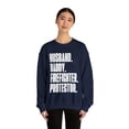 thumbnail image 3 of Firefighter Dad Fathers Day Birthday Ideas Sweatshirt, Gifts, Crewneck, 3 of 4