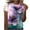 Multicolor Tops for Summer_b, variant on jtjvou Women's Graphic Tshirt for Hiking Plus Size Short Sleeve Blouse Crewneck Tuinc Summer Trendy Fashion Lady Tie Dye Tees Going out Tops for Teen Multicolor,L
