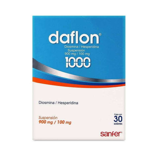 Daflon 1000, 900 mg/100 mg suspensión 30 sobres