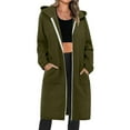 thumbnail image 7 of cocolona Womens Hoodie Sweatshirt Coat Fall Winter Full Zip Long Jacket Fashion Casual Oversized Outwear with Pockets,, 7 of 7