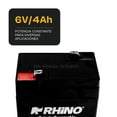 thumbnail image 2 of Batería Recargable 6V Rhino BAT-6VR, 2 of 5