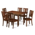 thumbnail image 2 of Kitchen Dinette Set-Kitchen Table And Kitchen Chairs-Finish:Mahogany,Number of Items:7,Shape:Rectangular,Style:Leather Seat, 2 of 2