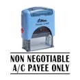 thumbnail image 1 of Tampon Brillant en Caoutchouc Auto-Enregistrant pour Bureau, Non-Négociable, 1 of 1