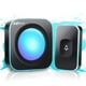 thumbnail image 1 of Timbre inalámbrico JSIEEM Timbre de puerta impermeable de 1200 pies con 36 melodías 4 niveles de volumen Luz de flash de 7 colores, 1 of 5