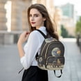thumbnail image 6 of FORMRS Mini Backpack Purse for Women Travel Daypack Casual Shoulder Bag, Sitting on The Moon, 6 of 7