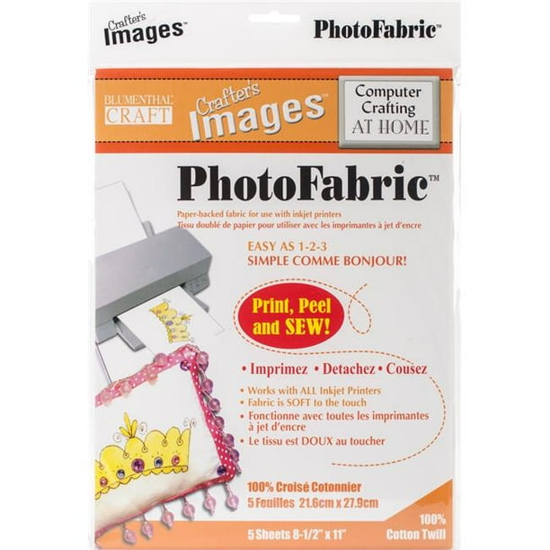 Blumenthal Lansing 10601014 Twill Photo Fabric Sheets Pack of 5