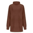 thumbnail image 5 of Qetyuw Oversized Turtleneck Sweater for Women Ribbed Knit Long Sleeve Chunky Pullover Jumper Solid Color Casual Sweaters, 5 of 6