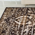 thumbnail image 6 of BNM Rustic Boho Indoor Non-Slip Washable Area Rug, 5' x 8', Chocolate, 6 of 6