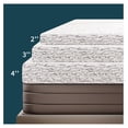 thumbnail image 2 of 3 inch XL Memory Foam Mattress Topper with Removable Cover, Gel-Infused Foam Mattress Pads for Pressure Relief, Non-Slip Breathable Bed Topper for Dormitory, RV, Camper, 2 of 9