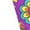 White, variant on Vsdgher Peace Love and Dove Flower Power Crew Socks for Men & Women, Breathable Casual Athletic Ankle Socks