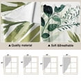 thumbnail image 5 of Green Leaves Swag Curtains for Kitchen/Bedroom/Living Room, Summer Botanical Farmhouse Watercolor Leaf Scalloped Curtains 63 Inch Long, Window Swag Topper Curtains Valances 2 Panels Set 36"x63", 5 of 8