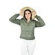 thumbnail image 4 of Chamarra acolchada con capucha Roman Fashion /Juvenil, 7504 (Verde militar) verde oscuro M, 4 of 5