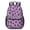 Purple and Purple, variant on Purple and Purple Leopard Print Pattern 17" School Backpacks for Teens,Waterproof Oxford Fabric,S-Shape Padded Straps for School,Travel,Hiking,Camping