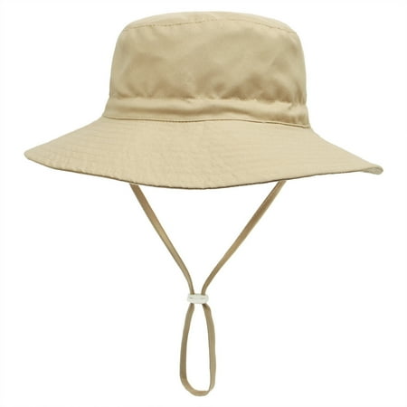 

BULLPIANO Baby Sun Hat Toddler Summer UPF 50+ Baby Girl Bucket Hat Wide Brim Beach Hats for Baby 0-7 Years