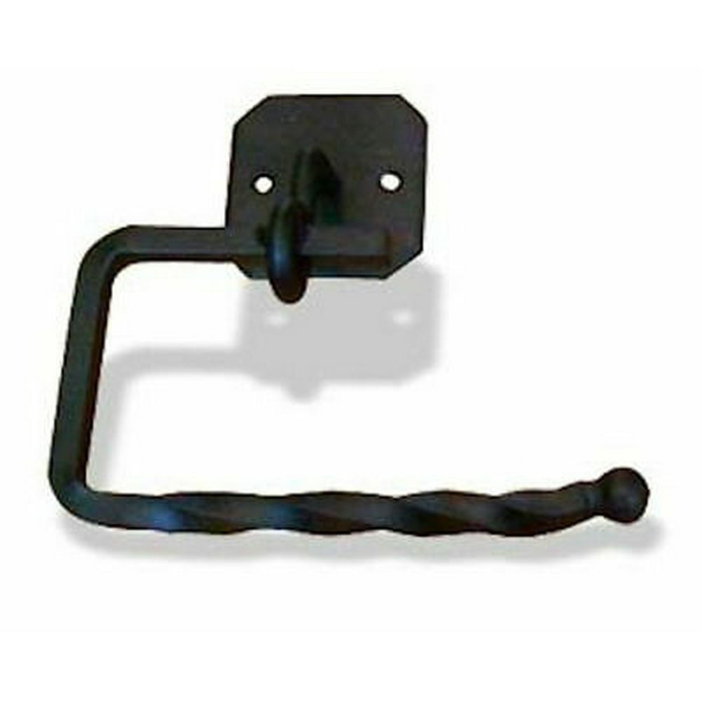 Black Toilet Paper Holder Wrought Iron DAKOTA Decor Bathware 64027
