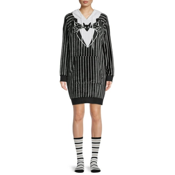 Disney Women's Nightmare Before Christmas Jack Sleep Lounger with Socks