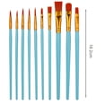 thumbnail image 3 of Sunsanly 10Pcs Paint Brushes Set, Watercolor Brushes,Nylon Brush Head, for Oil Painting, Gouache, Face,Ceramics etc, Kid's and Adults Painting Arts and Crafts Paint Sets, 3 of 8