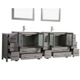 thumbnail image 4 of Vanity Art VA3030-96G 96 in. Double Sink Bathroom Vanity Set, Gray, 4 of 5