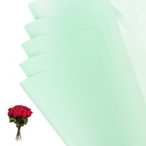 Uxcell Flower Wrapping Paper Iridescent Double Sided Florist Bouquet Packaging Solution Light Green