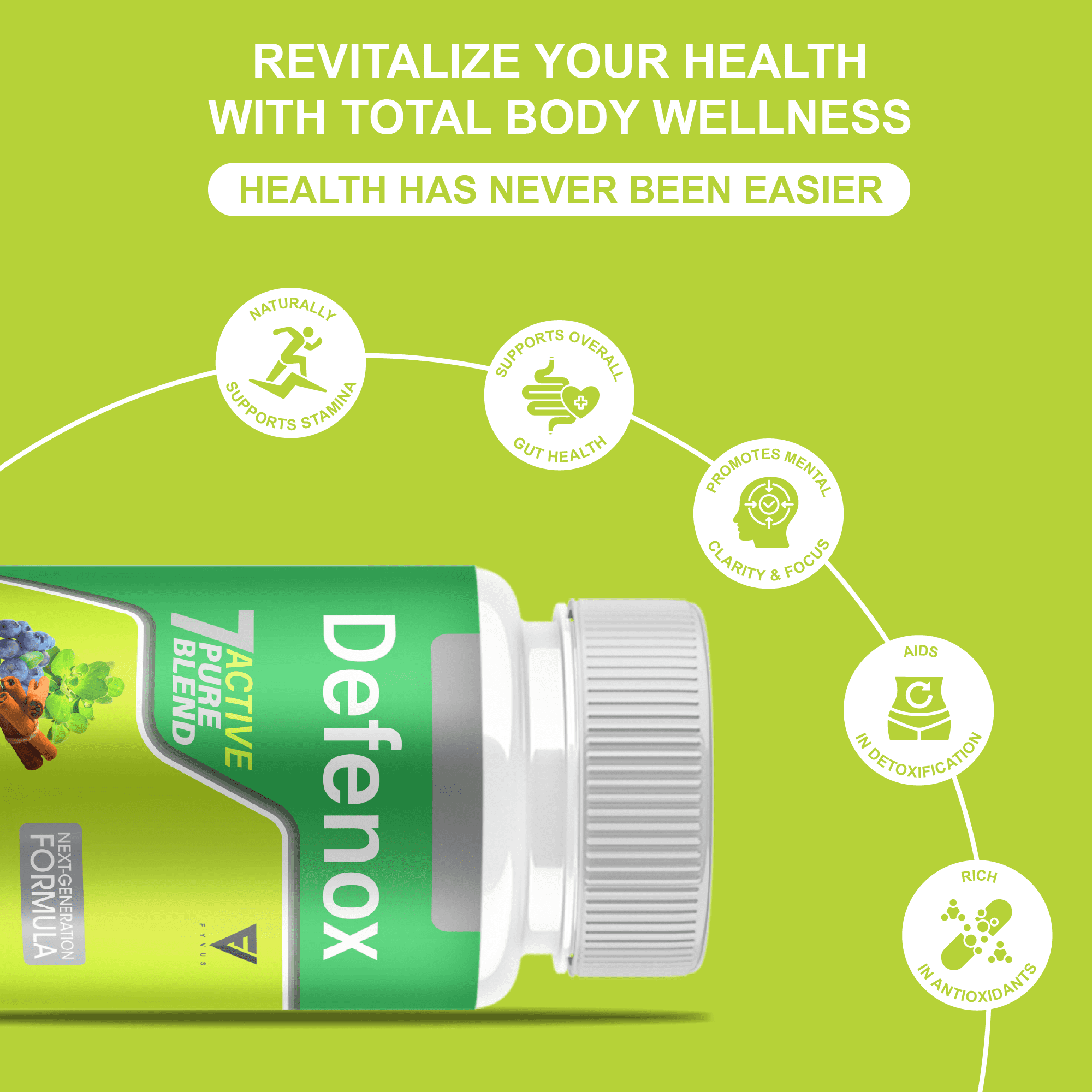 (3 Pack) Defenox Weight Management Support, Defenox Keto Supplement (180 Capsules)