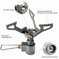 thumbnail image 4 of Outdoor Gas Stove Mini Camping Gas Burner 25g Ultralight Titanium Picnic Hiking Cooking Stove Survival Furnace, 4 of 7