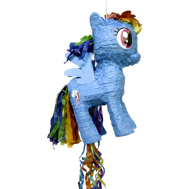 Rainbow Dash My Pony Pinata, Pull String, 18in x 11.75in - Walmart.com