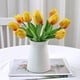 thumbnail image 5 of 20 flores de tulipán artificiales de tacto real, ramos de boda de tulipán falso, 5 of 5