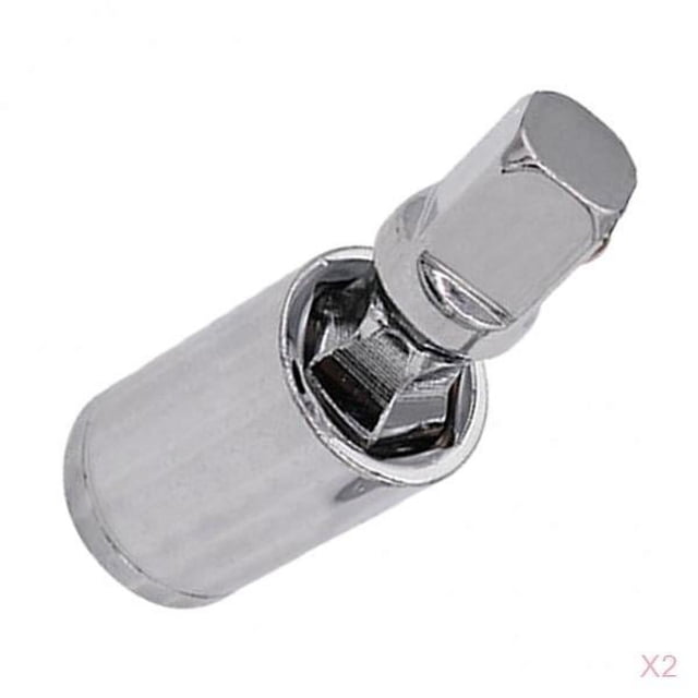 2 piezas Adaptador de giratorio de 1/2 '' de 12.5 mm Juntas universales para industrial