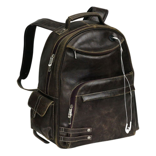 Bellino Leather Computer Backpack - Walmart.com