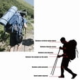 thumbnail image 7 of FamilyQl ultra lightweight telescopic folding hiking stick, multifunctional outdoor off-road hiking, lightweight and durable (2-piece set), 7 of 7