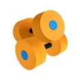 thumbnail image 4 of QccHieUs Aquatic Exercise Dumbbells Swimming Barbells Adults Strengthening Upper Body EVA Orange, 4 of 9